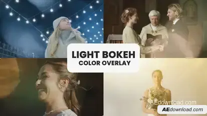 Light Bokeh Color Overlays Elements template preview