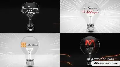 Light Bulb Logo Reveal Bundle Logo Stings template preview