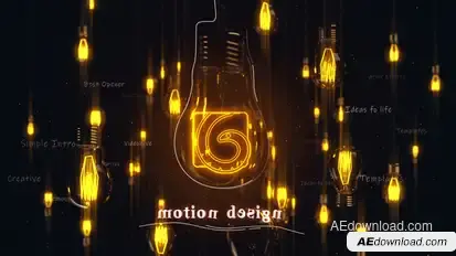 Light Bulbs Intro Openers template preview