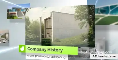 Light Corporate Slideshow Video Displays template preview