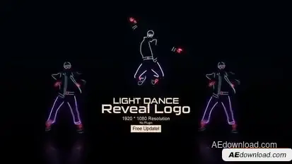 Videohive Light Dance Reveal Logo Openers template preview
