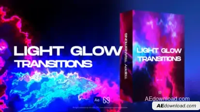 Light Glow Transitions Elements template preview