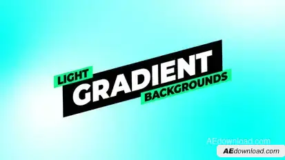 Light Gradient Backgrounds Elements template preview