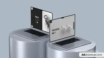Light Laptop Mockups - 4K UltraHD Product Promo template preview