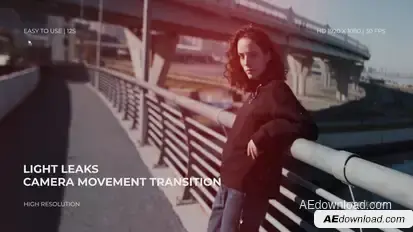 Light Leaks Camera Movement Transition Elements template preview