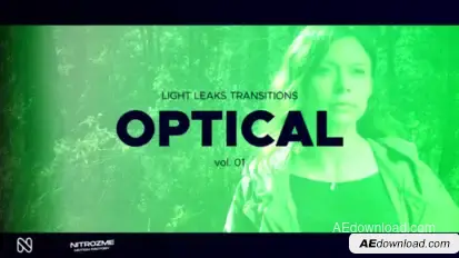 Light Leaks Optic Transitions Vol. 01 Elements template preview
