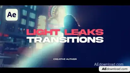 Light Leaks Transitions Elements template preview