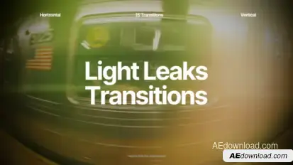 Light Leaks Transitions Elements template preview
