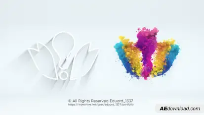 Light Particle Logo Reveal Logo Stings template preview