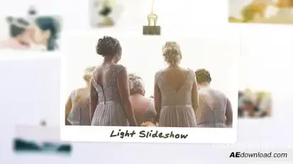 Light Photo Slideshow Openers template preview