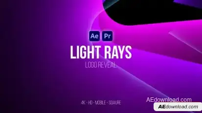 Light Rays Logo Reveal Logo Stings template preview