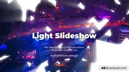 Light Slideshow Video Displays template preview