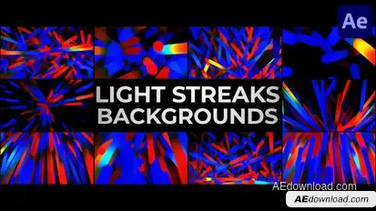 Light Streaks Backgrounds for After Effects Elements template preview