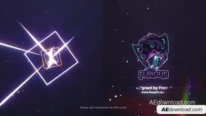 Light Streaks Logo Reveals Logo Stings template preview