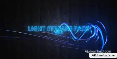 Light Streaks pack vol.2 Elements template preview