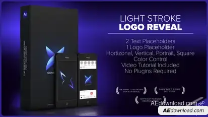 Light Stroke Logo Reveal Logo Stings template preview