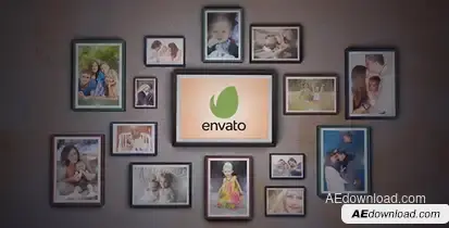 Lightened Memories Video Displays template preview