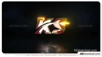 Lighting Glossy Logo Reveal Logo Stings template preview