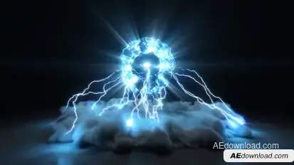 Lightning Burst Logo Logo Stings template preview