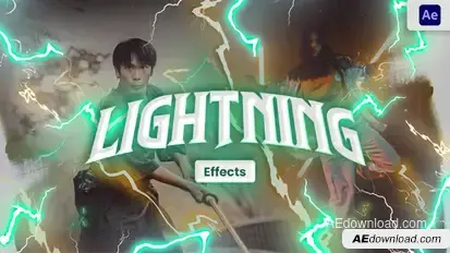 Lightning Effect Packs Elements template preview