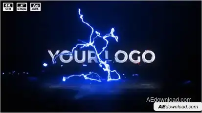 Lightning Logo Reveal Logo Stings template preview