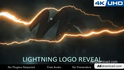 Lightning Logo Reveal Logo Stings template preview