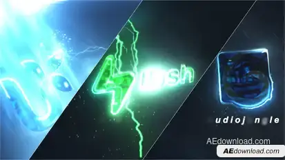 Lightning Storm Logo Intro Logo Stings template preview