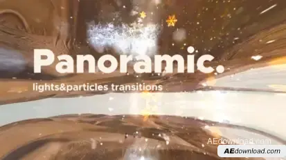 Lights & Particles Panoramic Transitions Vol. 01 Elements template preview