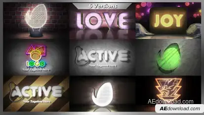 Lights Intro Pack Logo Stings template preview