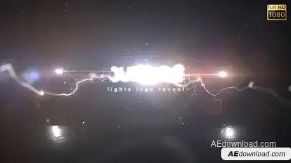 Lights Logo Reveal Logo Stings template preview