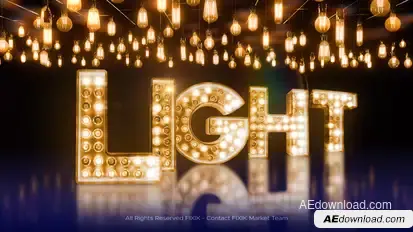 Lights Typeface | AE Titles template preview