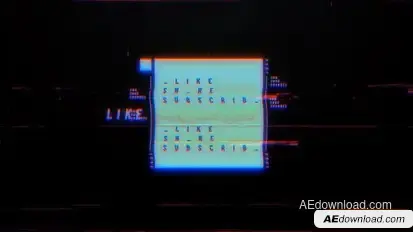 Like Share Subscribe Glitch Intro Opener Openers template preview