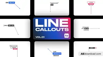 Line Callout V.1 Elements template preview