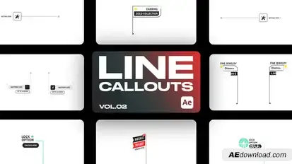 Line Callout V.2 Elements template preview