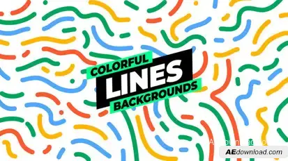 Lines Backgrounds Elements template preview