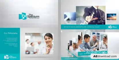 Lines Corporate Pack Video Displays template preview