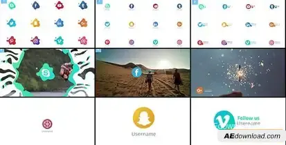 Liquid - Social Media Icons Openers template preview