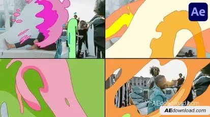 Liquid Abstract Morphing Transitions for After Effects Elements template preview