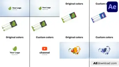 Liquid And Smoke Hand Drawn Logo Reveals for After Effects Logo Stings template preview