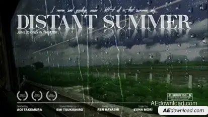 Liquid Cinematic Title Titles template preview