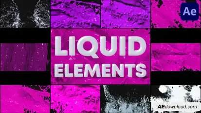 Liquid Elements for After Effects Elements template preview