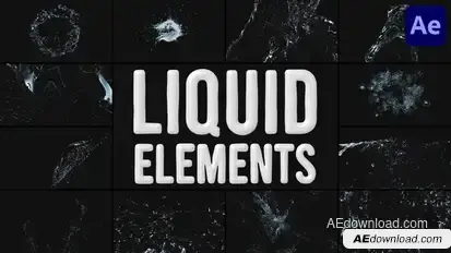 Liquid Elements for After Effects Elements template preview