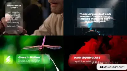 Liquid Glass Elements template preview