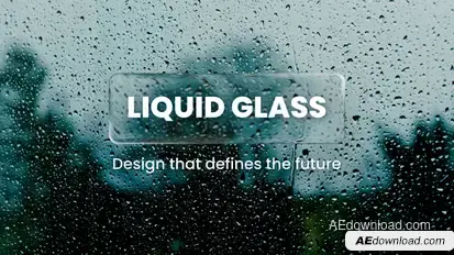 Liquid Glass Lower Thirds Elements template preview