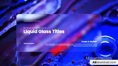 Liquid Glass Titles Titles template preview