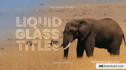 Liquid Glass Titles Titles template preview