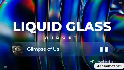 Liquid Glass Widget Product Promo template preview