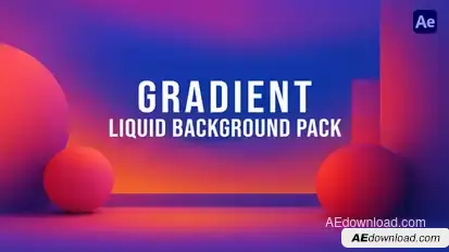 Liquid Gradients Background Pack Elements template preview