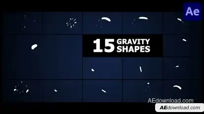 Liquid Gravity Shapes | After Effects Elements template preview