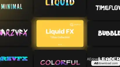 Liquid Motion Titles Vol. 01 Titles template preview
